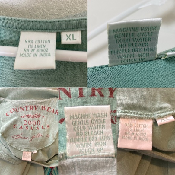 Country Wear Casuals Green Garden Veggie Dress & Jacket - XL - Picture 16 of 16